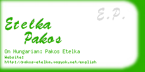 etelka pakos business card